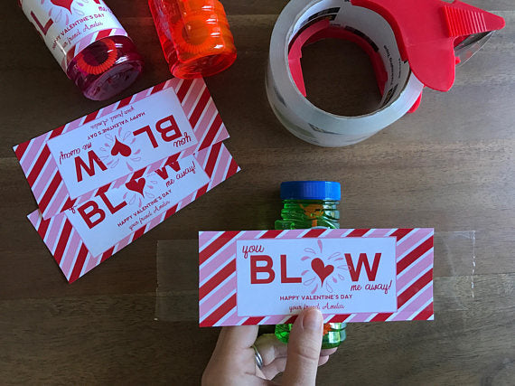 Bubble Wrapper Printable Valentines