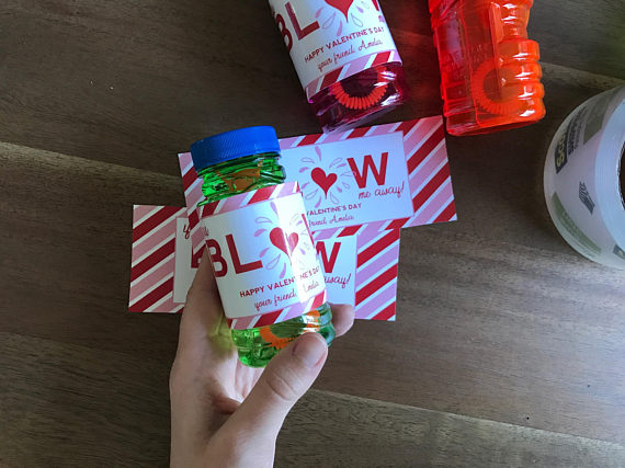 Bubble Wrapper Printable Valentines